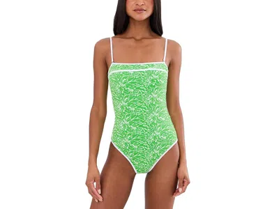 Becca Water Lily Colette Bandeau One-piece Women's Swimsuits One Piece Green Apple: Lg