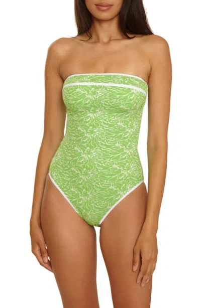 Becca Waterlily One-piece Swimsuit In Green