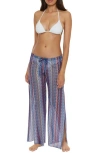 Becca Waterway Knit Cover-up Pants In Blue Multi