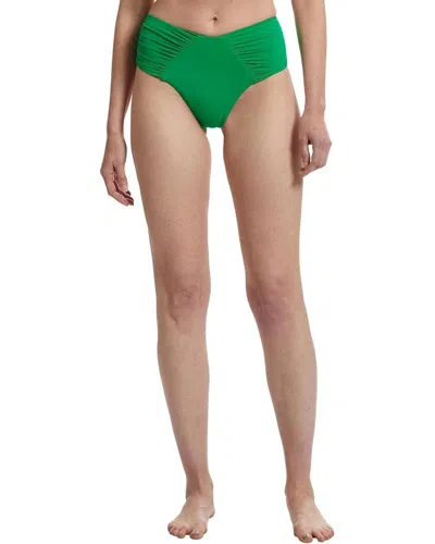 Becca Women's  Color Code Bikini Bottom Emerald Ashlyn French Cut Gbo1248 In Green