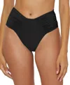 Becca Color Code High Cut Bikini Bottoms In Black