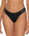 Becca Color Code Cutout Hipster Bikini Bottoms In Black