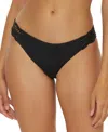 Becca Women's Siren Open Ringlet Hipster Bikini Bottom In Black In Black
