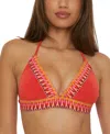 Becca Fiesta Halter Bikini Top In Fire