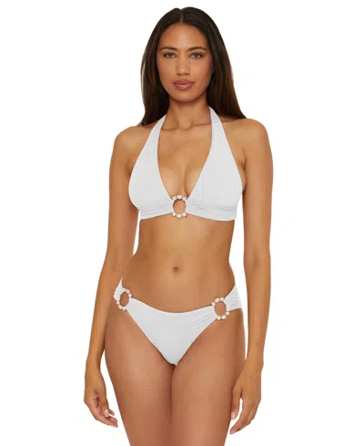 Becca Women's Marble Canyon Ring Hipster Bottoms In White