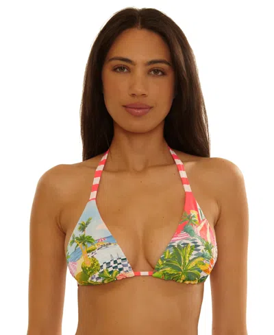 Becca Women's Miami Beach Cheryl Reversible Triangle Top In Multi