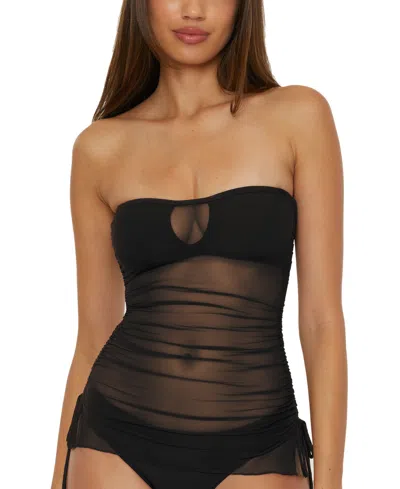 Becca Printed Tankini In Black