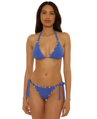 Becca Women's On The Edge Hand Looped Tie-side Bottoms In Blue