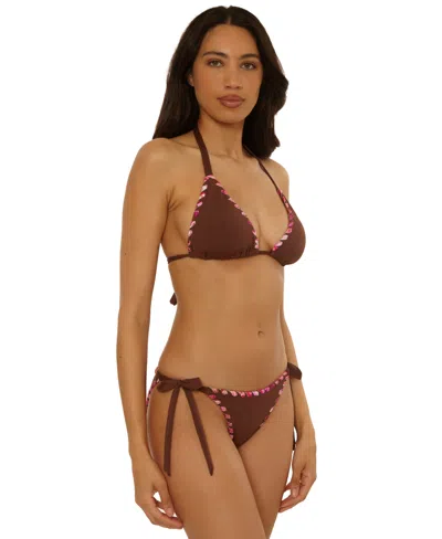 Becca Women's On The Edge Hand Looped Tie-side Bottoms In Brown