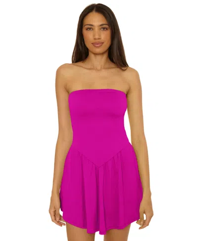 BECCA WOMEN'S PALMA TUBE MINI COVER-UP DRESS