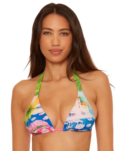 Becca Women's Positano Reversible Triangle Bikini Top