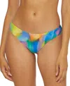 Becca Paper Mache Demi Reversible Tie Side Bikini Bottom In Multicolor In Multi