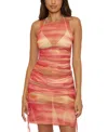 Becca Solar Energy Side Tie Midi Cover-up Dress In Multi