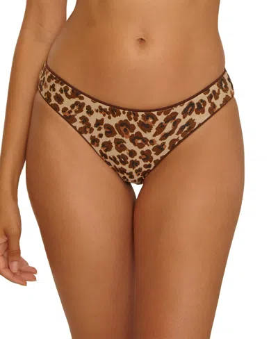 Becca Women's Safari Leopard Adela Reversible Hipster Swim Bottoms In Animal Print
