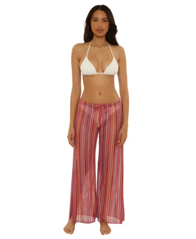 Becca Women's Seaside Crochet Pants In Multi