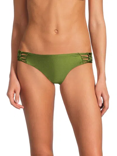Becca Women's Side Knot Bikini Bottom In Agave