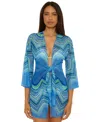 Becca Sunrise Cover-up Tunic In Blue