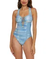 Becca Washed Away One-piece Swimsuit In Ice Blue
