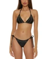 Becca Color Sheen Triangle Bikini Top In Black