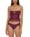 Becca Printed Tankini In Aubergine