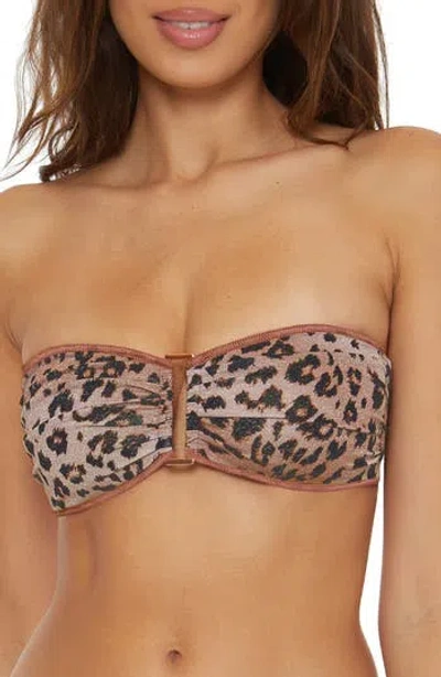 Becca Zanzibar River Bandeau Bikini Top In Multi