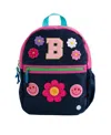 Becco Bags Hook & Loop Lux Backpack - Baby, Little Kid In Navy//magenta