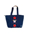 Becco Bags Hook & Loop Lux Tote Bag - Baby, Little Kid, Big Kid, Moms In Navy