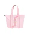 Becco Bags Hook & Loop Lux Tote Bag - Baby, Little Kid, Big Kid, Moms In Pink/lavender