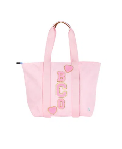 Becco Bags Hook & Loop Lux Tote Bag - Baby, Little Kid, Big Kid, Moms In Pink/lavender