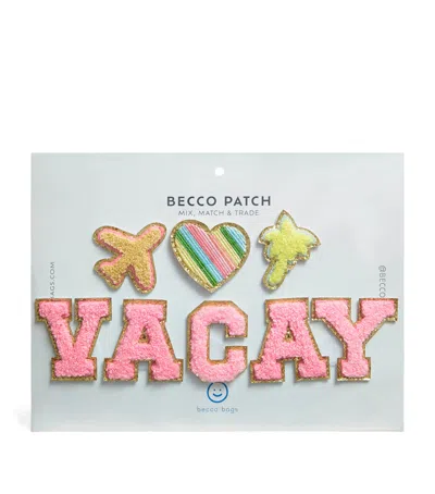 Becco Bags Kids' Vacay 4-piece Patch Set In Multi