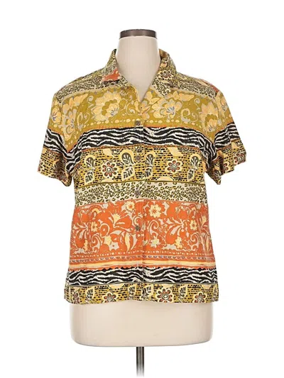 Pre-owned Bechamel Short Sleeve Blouse In Yellow