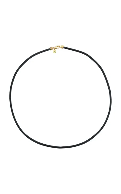 Beck Jewels Scuba Black Leather Cord In Black