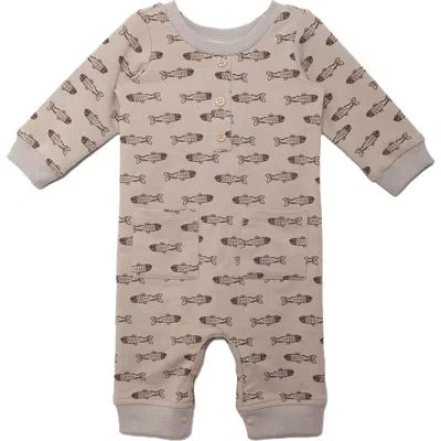 Beckett And Bear Babies'  Isaiah Romper In Brown