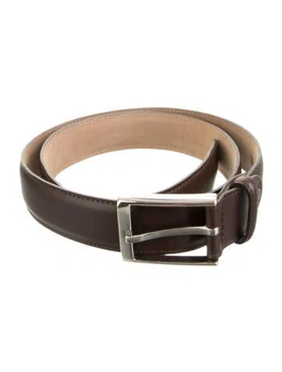 Pre-owned Beckett Simonon Leather Belt In Brown
