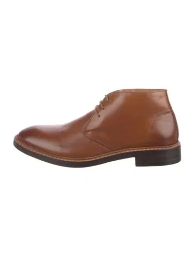 Pre-owned Beckett Simonon Leather Oxfords In Brown