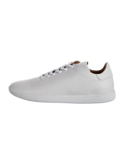 Pre-owned Beckett Simonon Leather Sneakers In Gray