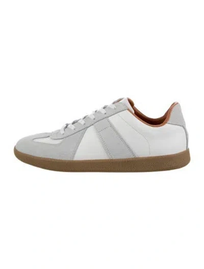 Pre-owned Beckett Simonon Leather Sneakers In White