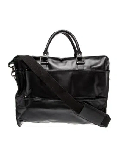 Pre-owned Beckett Simonon Nylon Messenger Bag In Black