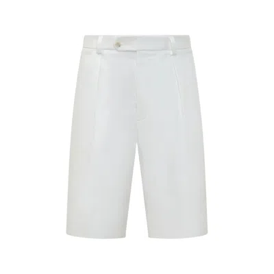Beckham X Boss X David Beckham Pleated Shorts In White