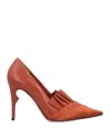 Becki Coakley Loafers In Orange
