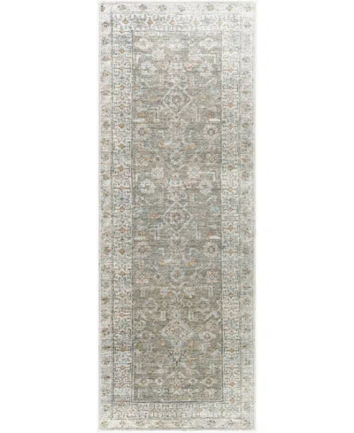 Becki Owens X Livabliss Darling Machine Washable 527923 2'7" X 7'3" Runner Area Rug In Blue