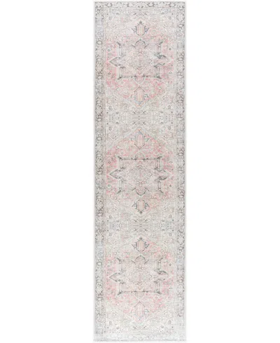Becki Owens X Livabliss Darling Machine Washable 527939 2'7" X 10' Runner Area Rug In Rose,ivory