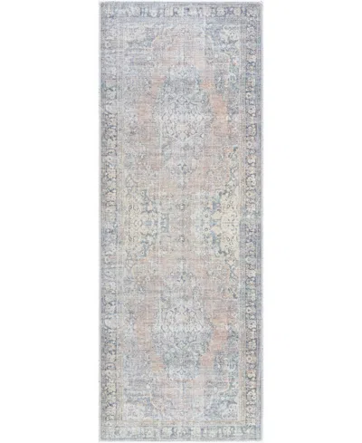 Becki Owens X Livabliss Darling Machine Washable 527955 2'7" X 7'3" Runner Area Rug In Medium Gray