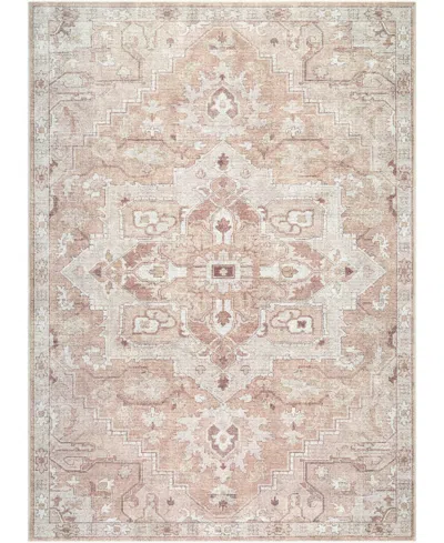 Becki Owens X Livabliss Elle Machine Washable 112429 3'11" X 5'7" Area Rug In Tan