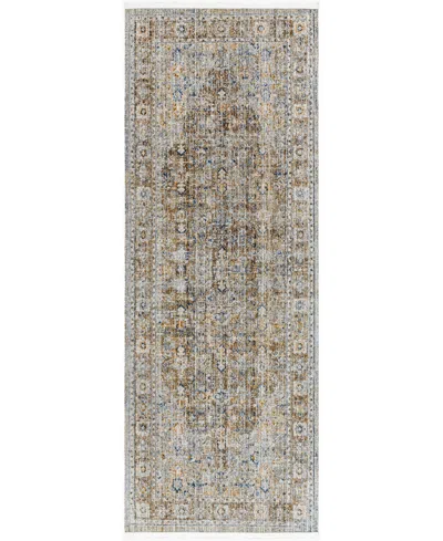 Becki Owens X Livabliss Margaret 490256 2'7" X 7'3" Runner Area Rug In Brown Medallion