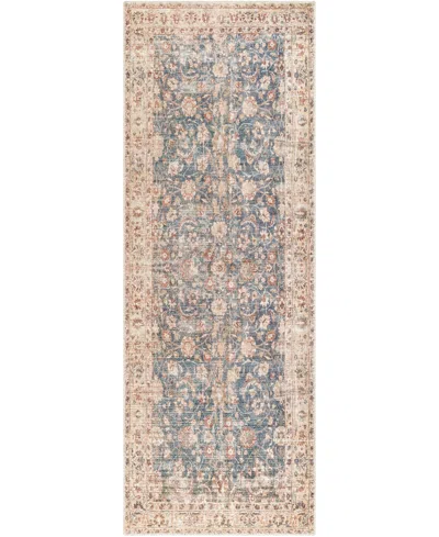 Becki Owens X Livabliss Marlene 490055 2'7" X 7'3" Runner Area Rug In Blue,tan