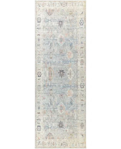 Becki Owens X Livabliss Marlene 490088 2'7" X 7'3" Runner Area Rug In Pale Blue