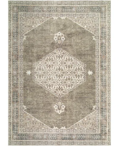 Becki Owens X Livabliss Midtown Machine Washable 89183 6'7" X 9' Area Rug In Olive