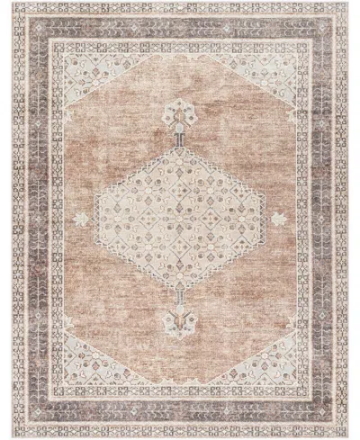 Becki Owens X Livabliss Midtown Machine Washable 89183 6'7" X 9' Area Rug In Tan