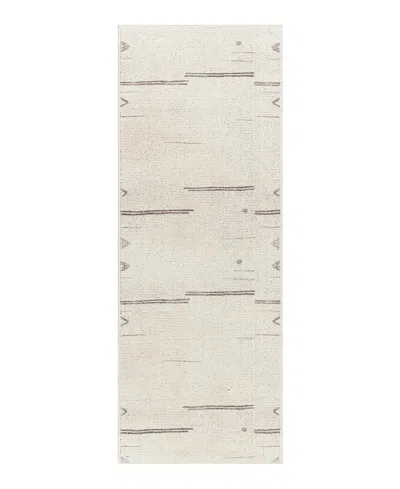 Becki Owens X Surya Rivi Borc2301 2'7" X 7'3" Runner Area Rug In Silver